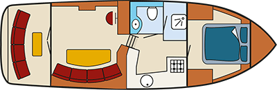 Decksplan Motorboot Menora