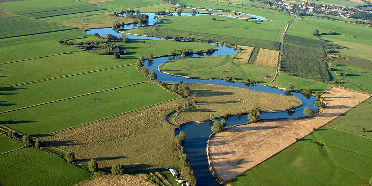 abwechslungsreicher Flusslandschaften an der Maas