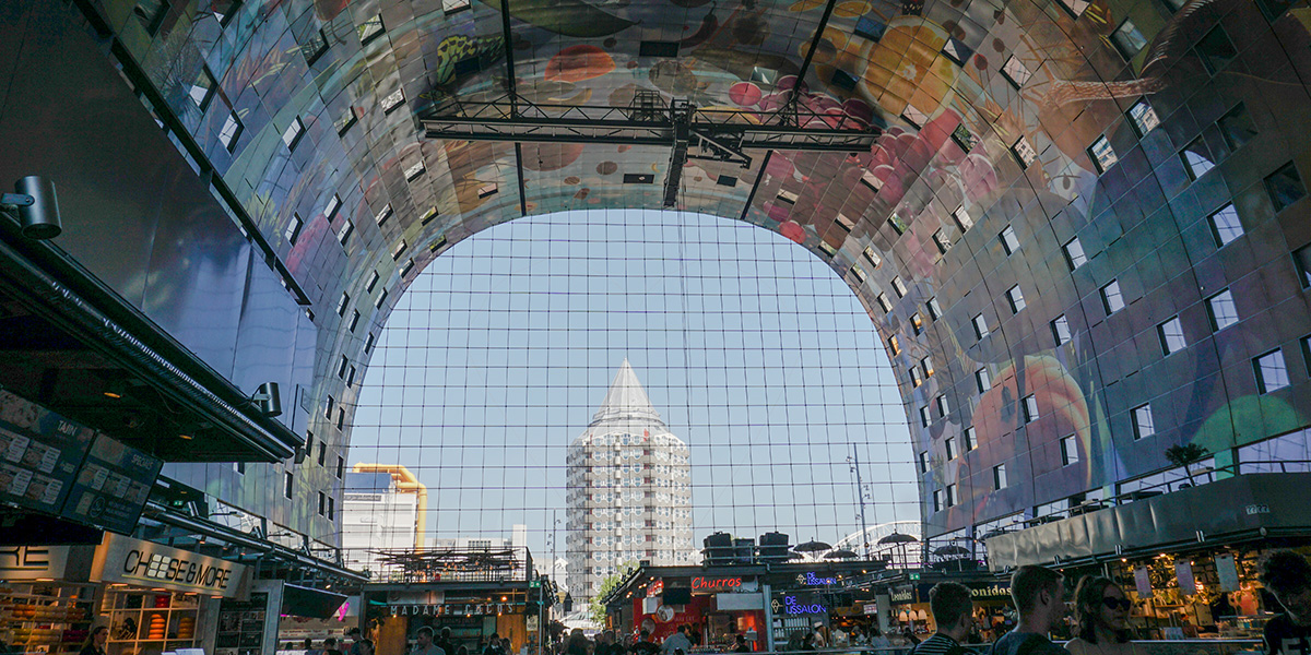 Moderne Markthalle in Rotterdam