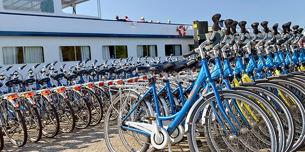 Rad und Schiff Holland Leihräder an Bord