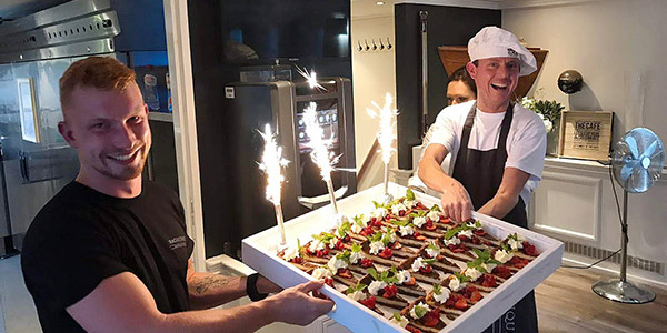 Verpflegung Rad und Schiff an Board